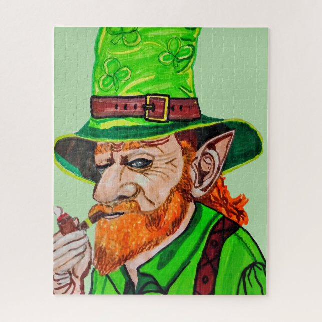 PUZZLE THE LEPRECHAUN OF THE WOODLANDS  (Vertical)