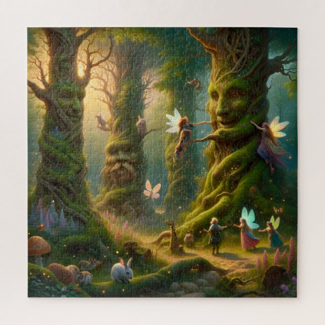 Puzzle The Living Trees of the Enchanted Fairy Forest (Vertical)