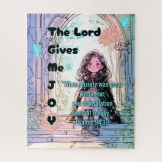Puzzle The Lord Gives Me Joy - Christian Retro Anime