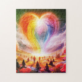 Puzzle The Love Rainbow All Over The People
