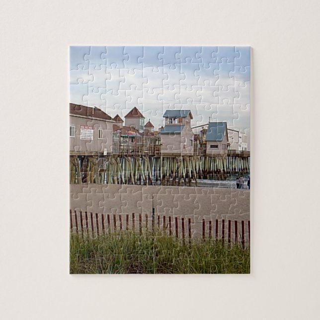 Puzzle The Old Orchard Beach Pier, por Wendy C Allen 2004 (Vertical)