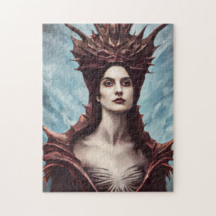 Puzzle The Red Witch Of The Mountains Fantasy art