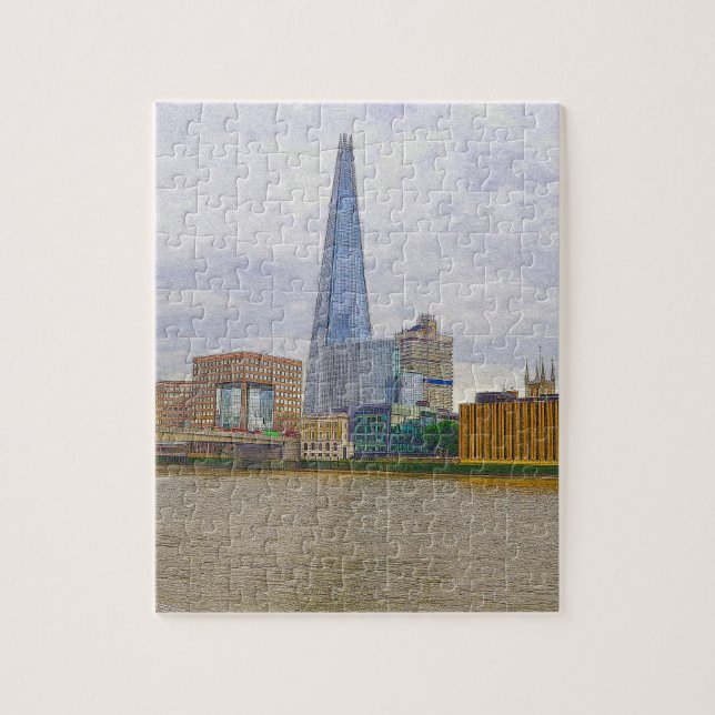 Puzzle The Shard, Thames River, Londres, Inglaterra (Vertical)