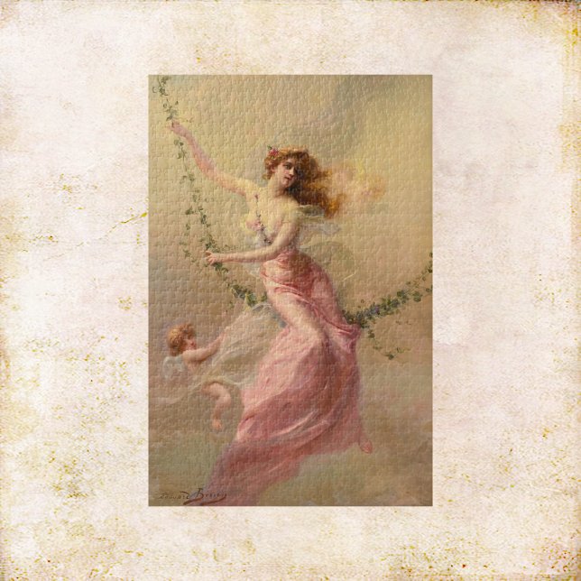 Puzzle "The Swing" por Edouard Bisson Pre-Raphaelite ("The Swing" by Edouard Bisson Pre-Raphaelite Jigsaw Puzzle)