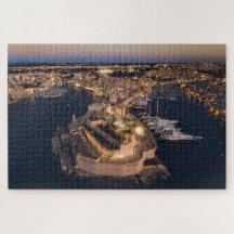 The Three Cities Valletta Malta Aerial Seascape