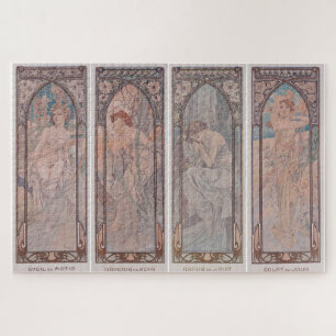Puzzle The Times of the Day 1899: Un Art Nouveau de Mucha
