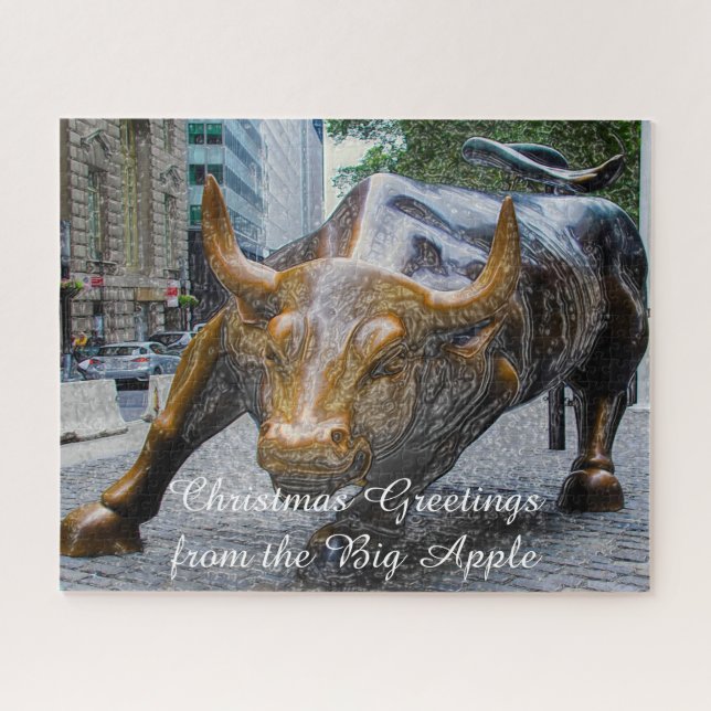 Puzzle The Wall Street Bull New York. (Horizontal)