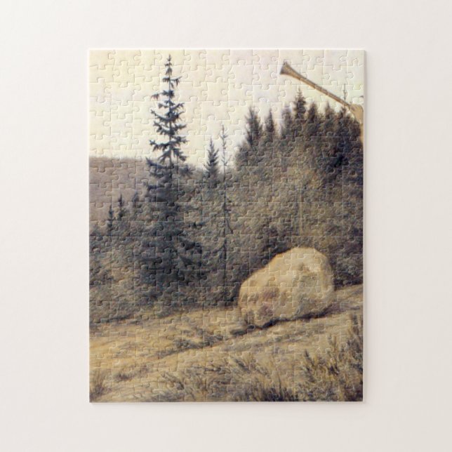 Puzzle Theodor Kittelsen - Op Under Fjeldet Toner En Lur (Vertical)