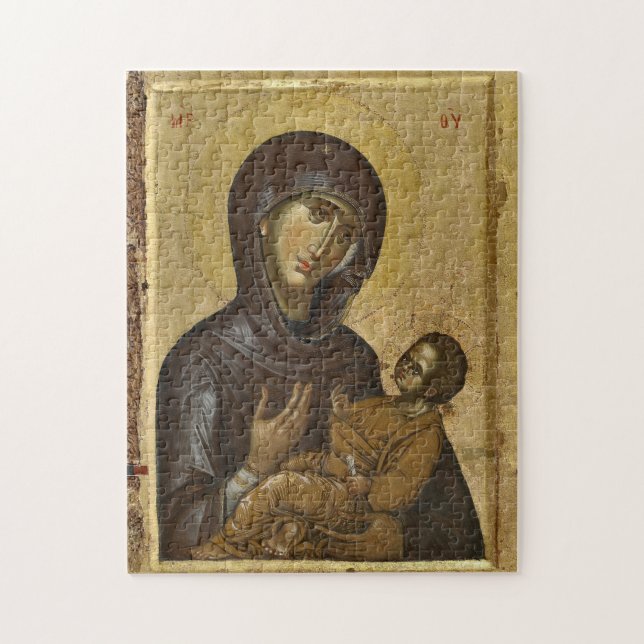 Puzzle Theotokos y el cristiano ortodoxo Cristo (Vertical)