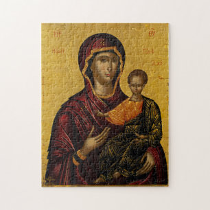 Puzzle Theotokos y el Niño Cristo, Emmanuel Lampardos