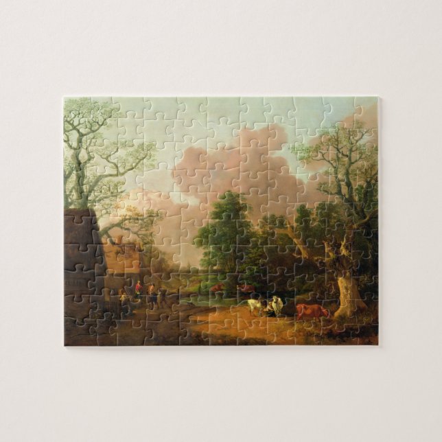 Puzzle Thomas Gainsborough el | un paisaje con las (Horizontal)