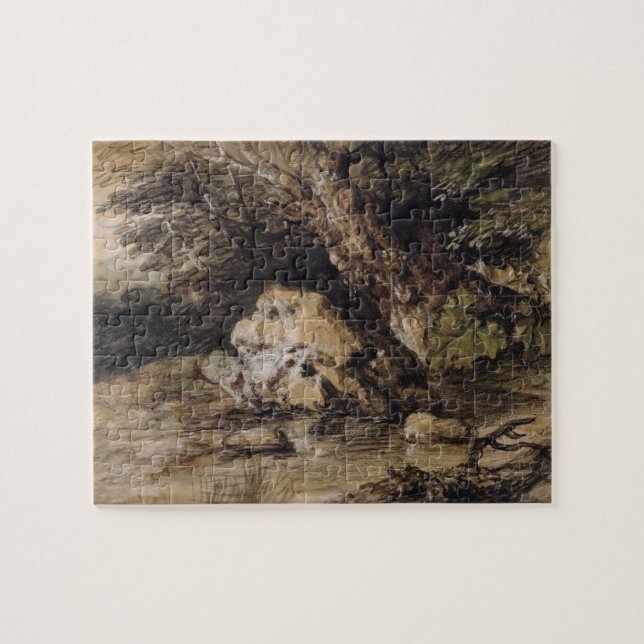 Puzzle Thomas Gainsborough el | un paisaje montañoso con (Horizontal)