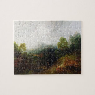 Puzzle Thomas Gainsborough el un valle de la montaña