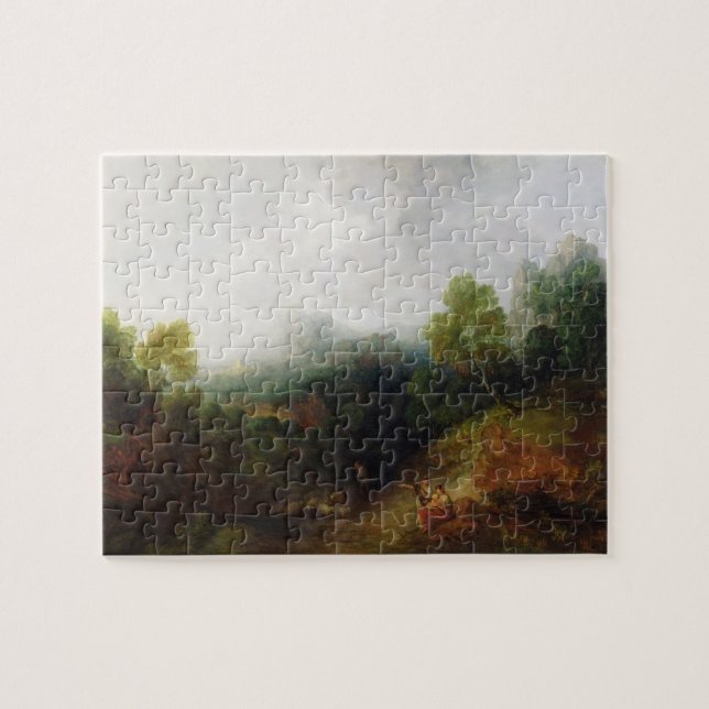 Puzzle Thomas Gainsborough el | un valle de la montaña (Horizontal)