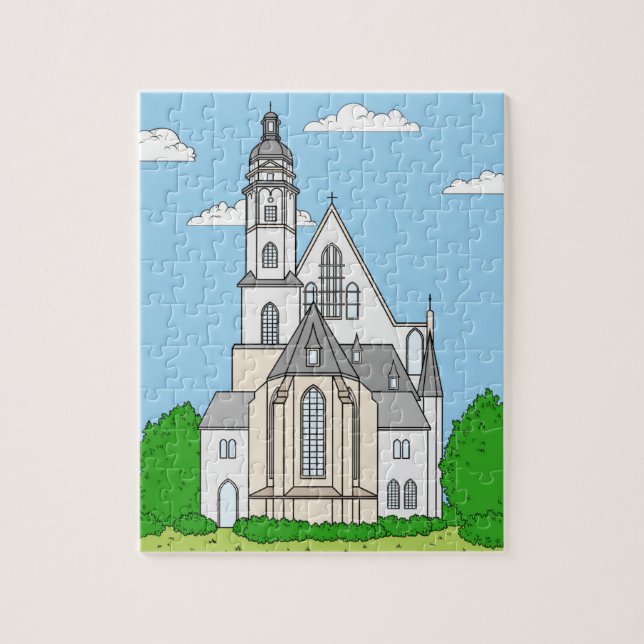 Puzzle Thomaskirche Leipzig - Johann Sebastian Bach (Vertical)