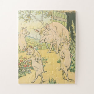 Puzzle Three Little Pigs