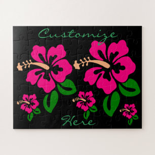 Puzzle Thunder_Cove de flor rosada tropical hibiscus