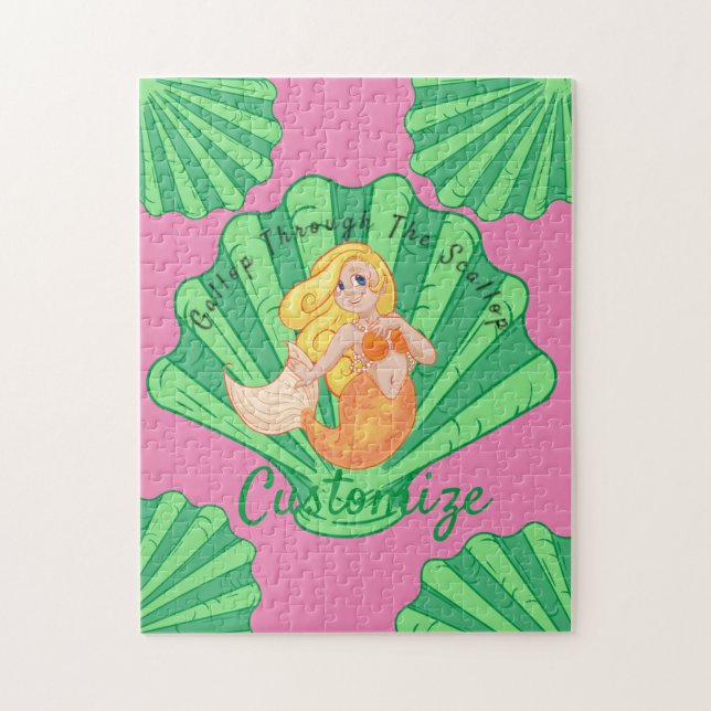 Puzzle Thunder_Cove de la sirena de la concha de vieira (Vertical)