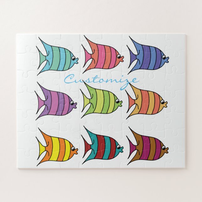 Puzzle Thunder_Cove de pez tropical multicolor (Horizontal)