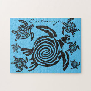 Puzzle Thunder_Cove de tortuga de estilo tribal