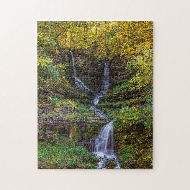 Puzzle Thunder Falls Painterly (Vertical)