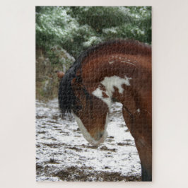 Puzzle Thunder Snow Mustang Stallion