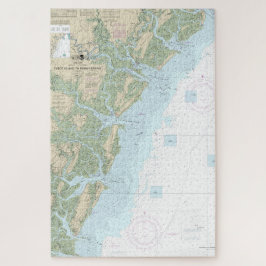 Puzzle Tíbee Island to Doboy Sound Nautical Chart 11509