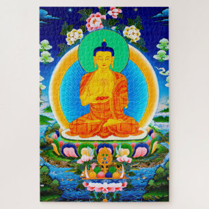Puzzle Tibetano oriental de Guay thangka Prabhutaratna Bu
