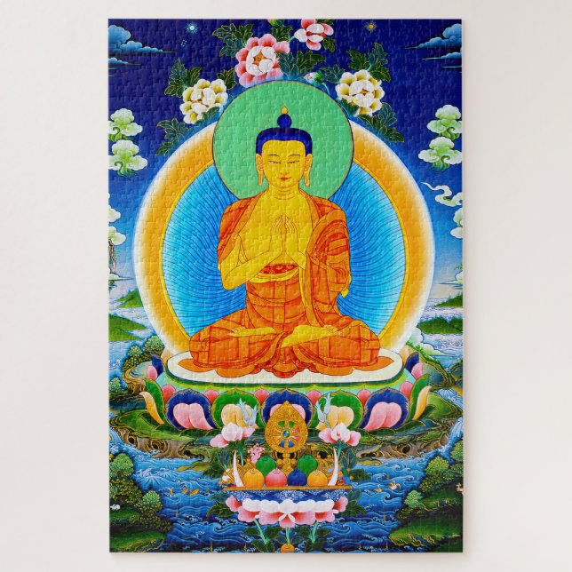 Puzzle Tibetano oriental de Guay thangka Prabhutaratna Bu (Vertical)