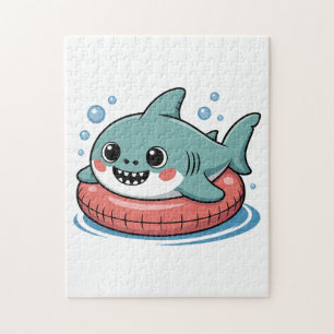 Puzzle Tiburón Bebé Lindo Con Flotador   Niños
