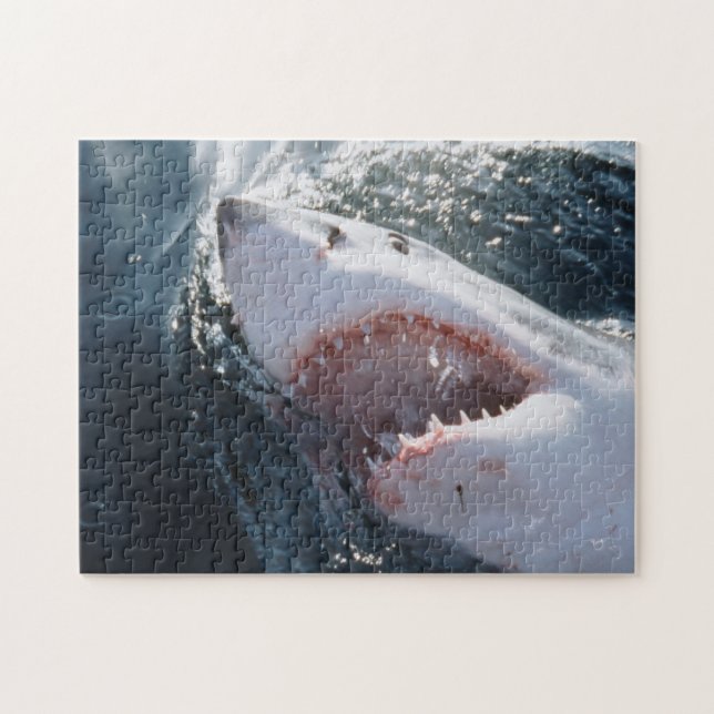 Puzzle Tiburón blanco en el mar (Horizontal)