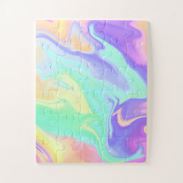 Puzzle Tie Dye Swirl Marble Retro Groovy