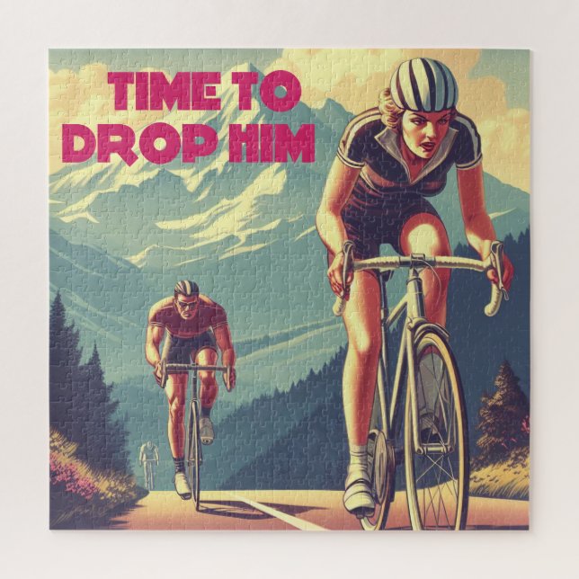 Puzzle Tiempo De Dejarlo En Ciclismo (Vertical)