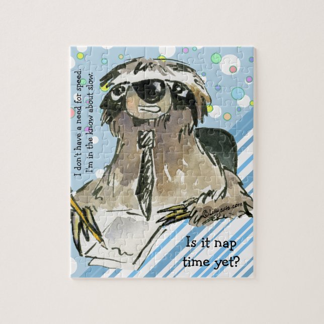 Puzzle Tiempo de Nap de Sloth personalizado (Vertical)