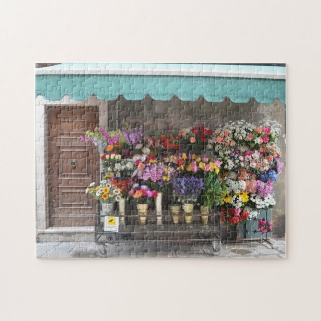 Puzzle Tienda de flores europea (Horizontal)