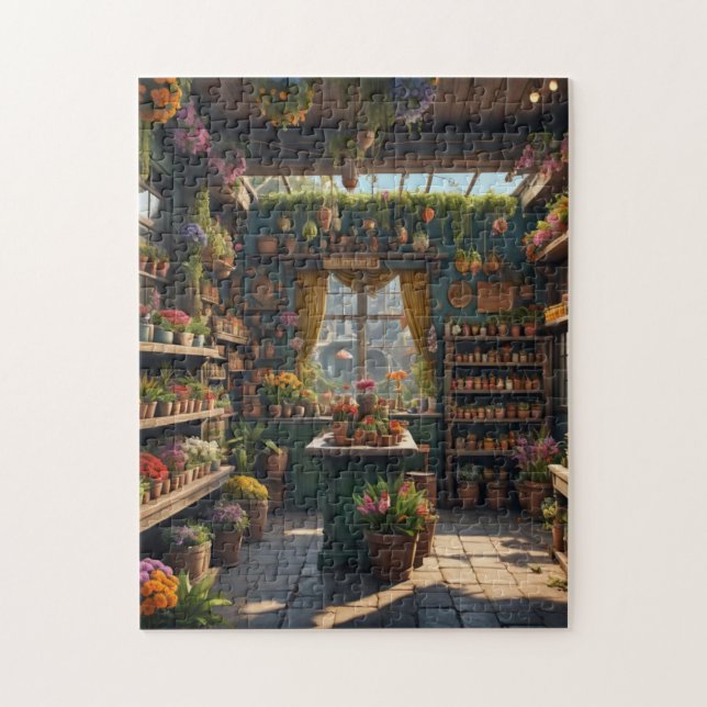 Puzzle tienda de flores jamaicana interior interesante (Vertical)