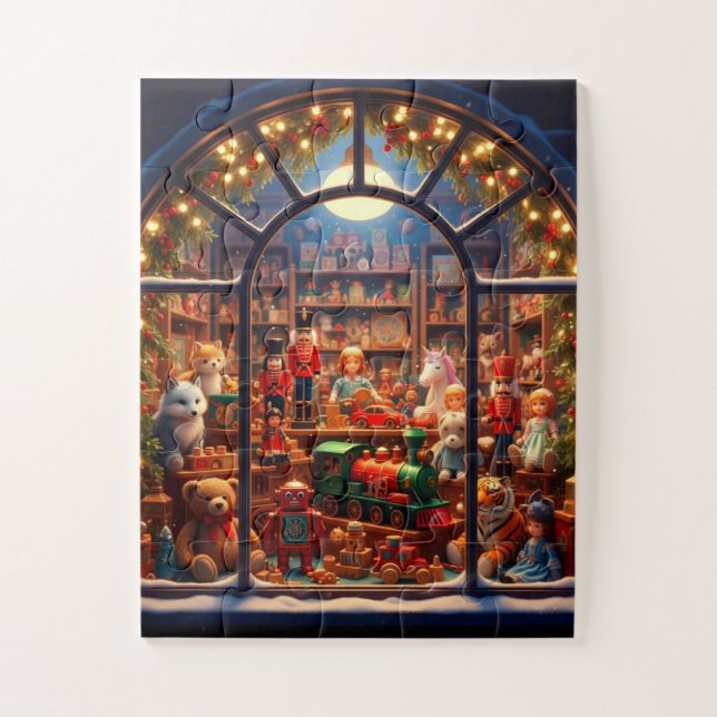 Puzzle Tienda de juguetes mágicos en Navidad (Vertical)