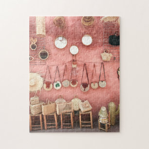 Puzzle Tienda de mimbre y paja