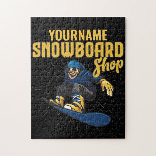 Puzzle Tienda de Snow Boarder de nieve personalizada Big  (Vertical)