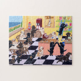 Puzzle Tienda Labradors del caramelo