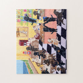 Puzzle Tienda Labradors del caramelo