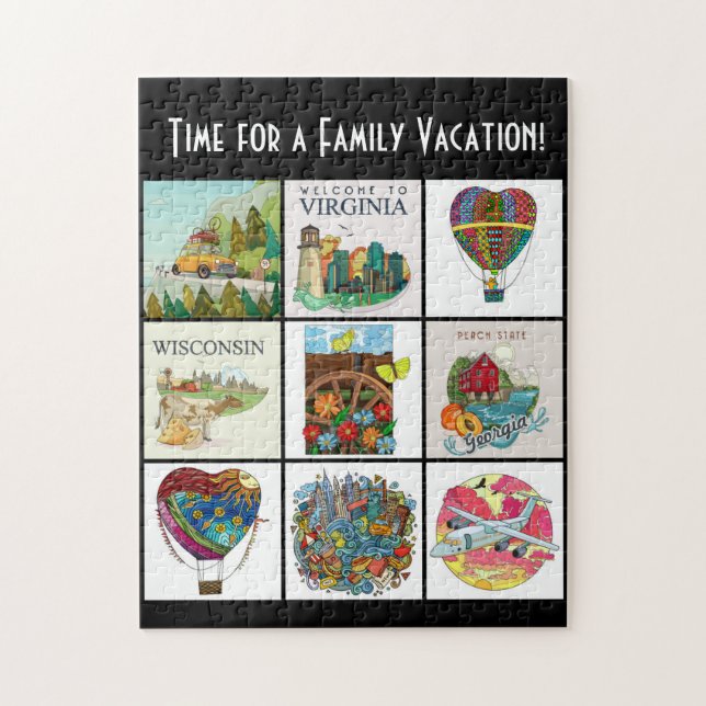 Puzzle ¿Tienes el Bug de Viajes? Vacaciones familiares (Vertical)