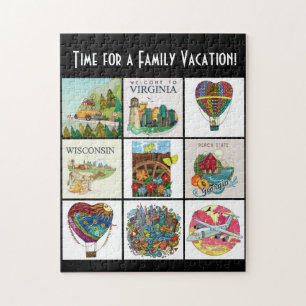 Puzzle ¿Tienes la fiebre del viaje? Vacaciones familiares