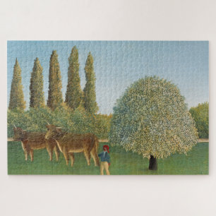 Puzzle Tierra de pradera (El Pastizal), Henri Rousseau, 1