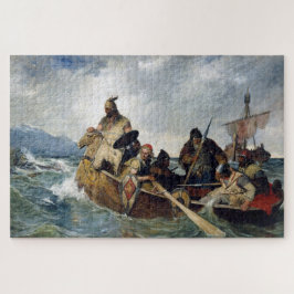 Puzzle Tierra de vikingos noruegos en Islandia Año 872