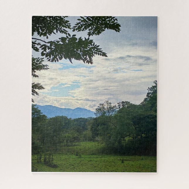 Puzzle Tierras Altas de Guatemala: Campos Verdes y Montañ (Vertical)