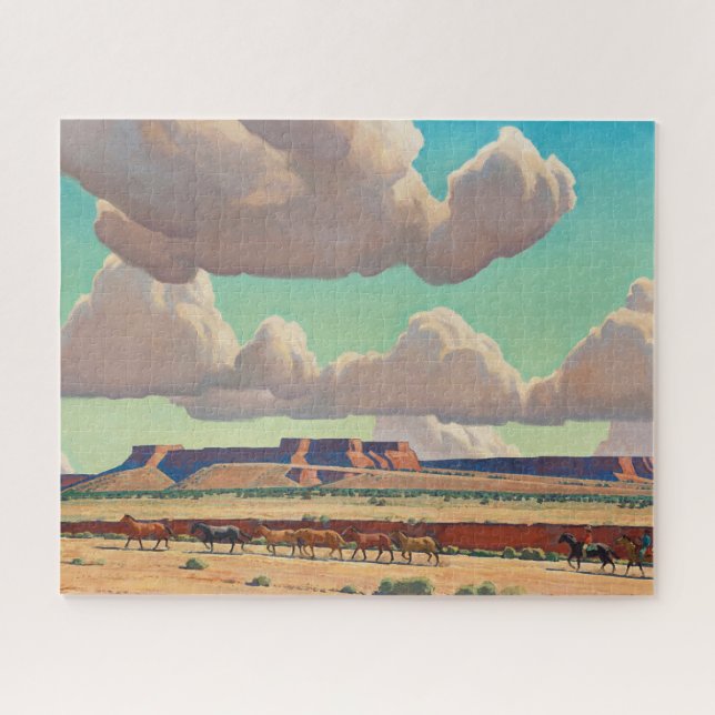 Puzzle Tierras anchas del Navajo por Maynard Dixon (Horizontal)