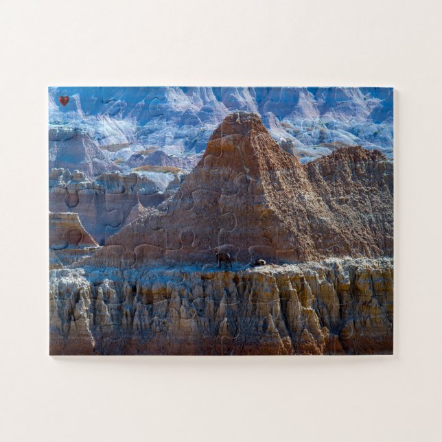 Puzzle Tierras malas Dakota del Norte (Horizontal)