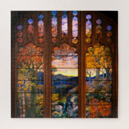 Puzzle Tiffany de vidrio manchado luce elegante victorian