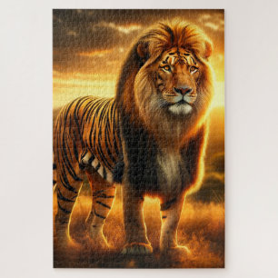 Puzzle Tiger Lion